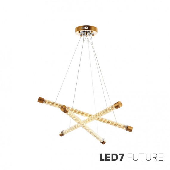 Loft Industry Modern - Diamond Rope Chandelier